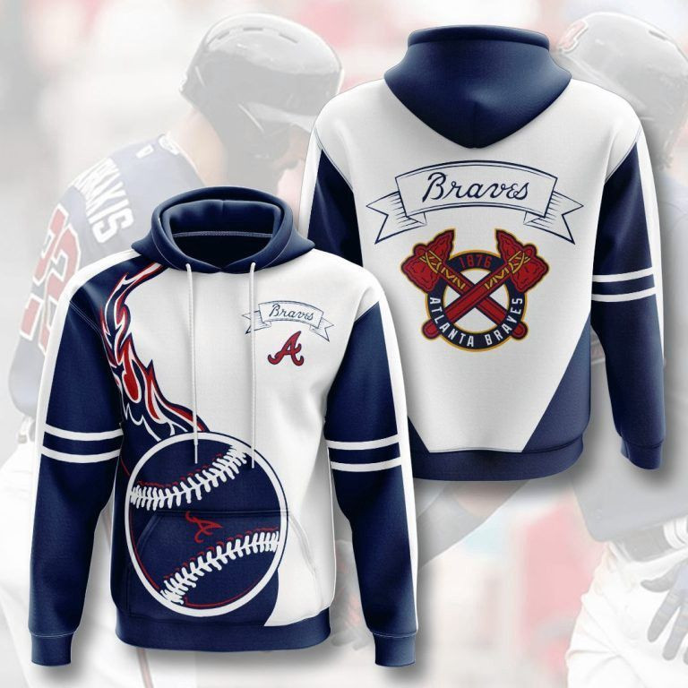 MLB Atlanta Braves 3D All Over Print Hoodie, Zip Hoodie
