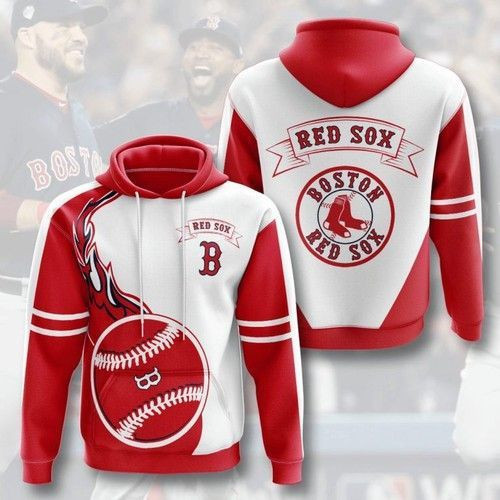 MLB Boston Red Sox 3D All Over Print Hoodie, Zip Hoodie