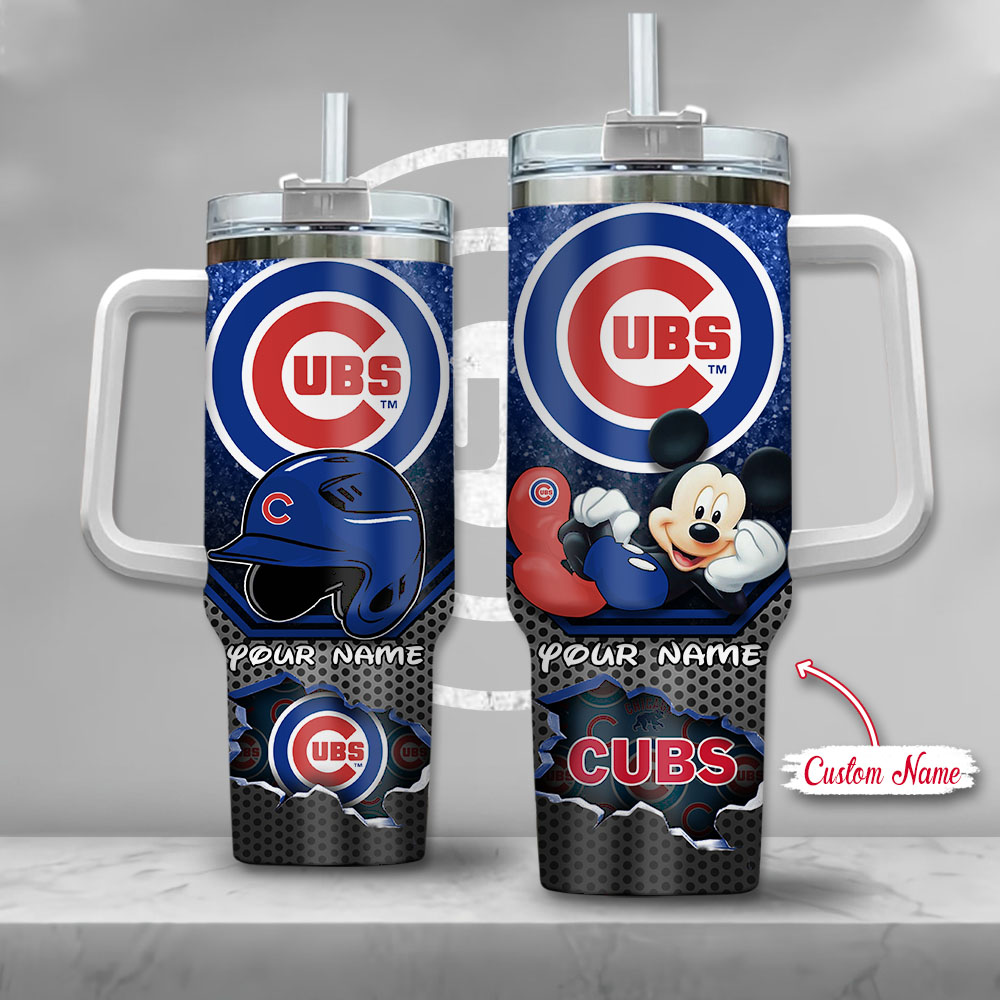 MLB Chicago Cubs Mickey Mouse Custom Stanley Cup 40 oz 30 oz Tumbler With HandleTVC2301138