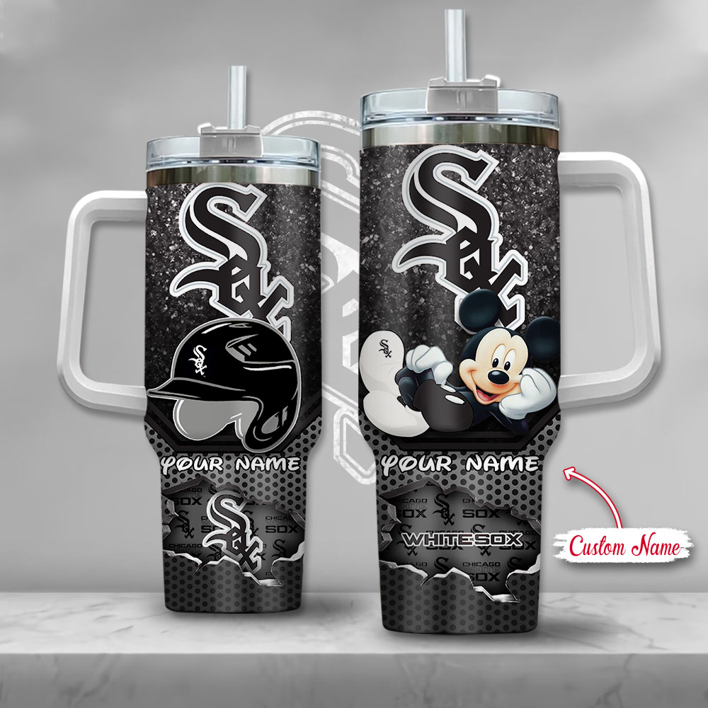 MLB Chicago White Sox Mickey Mouse Custom Stanley Cup 40 oz 30 oz Tumbler With HandleTVC2301138