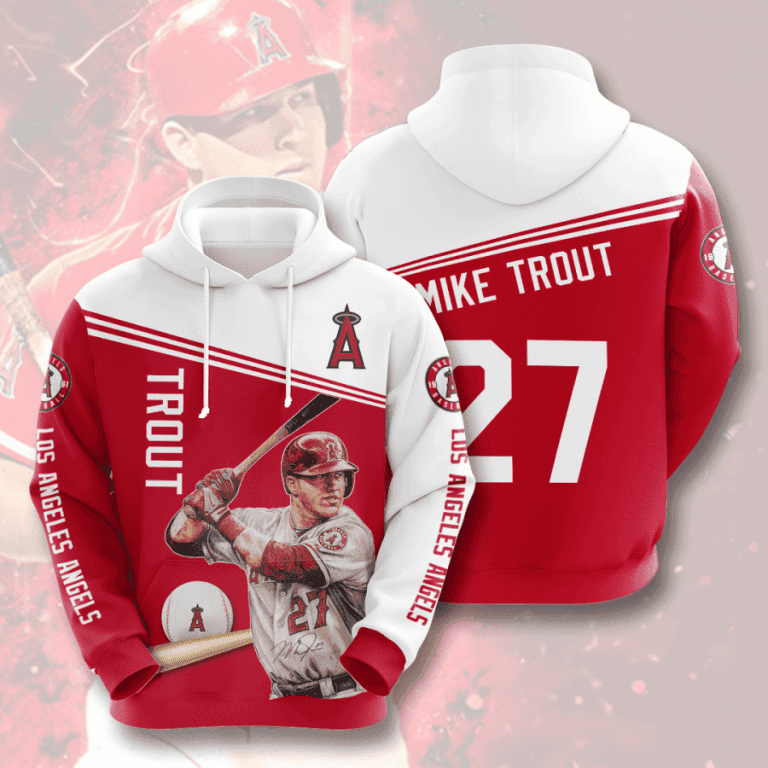 MLB Los Angeles Angels 3D All Over Print Hoodie, Zip Hoodie