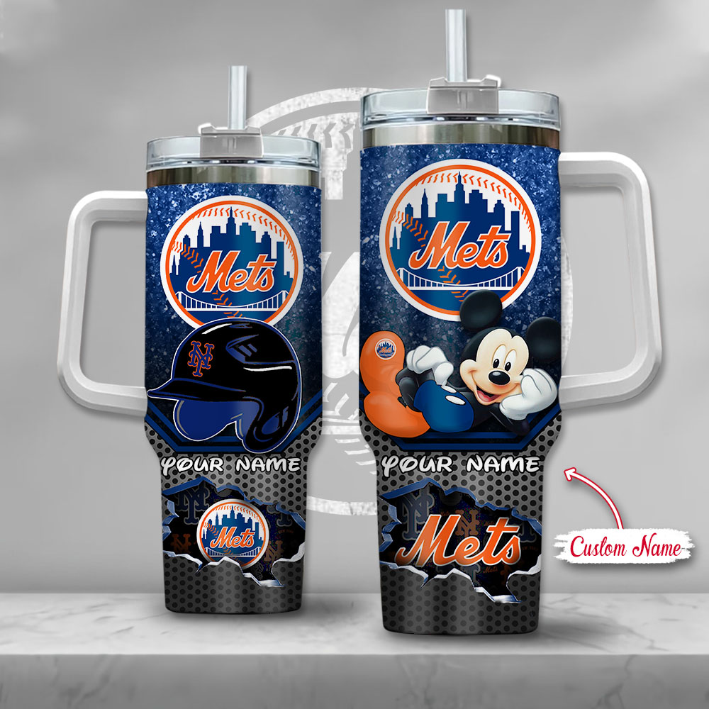 MLB New York Mets Mickey Mouse Custom Stanley Cup 40 oz 30 oz Tumbler With HandleTVC2301138