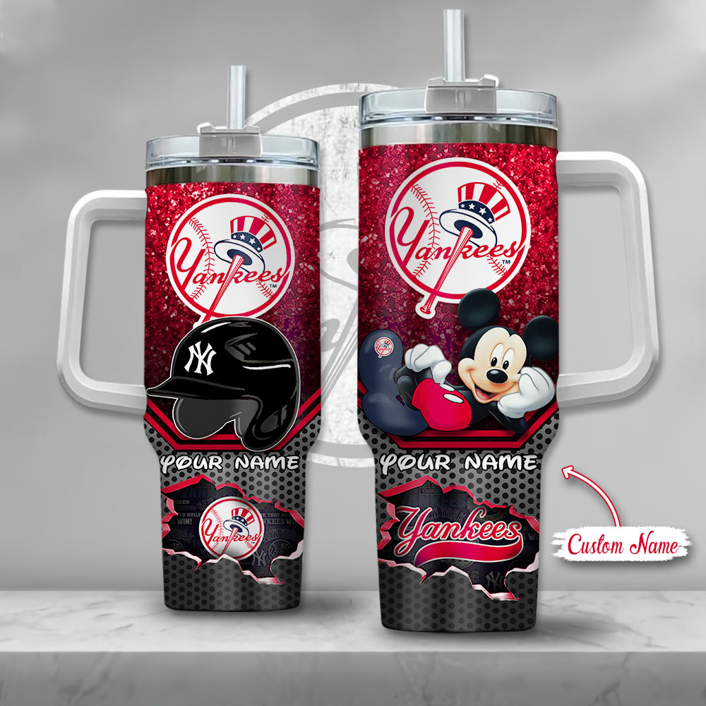 MLB New York Yankees Mickey Mouse Custom Stanley Cup 40 oz 30 oz Tumbler With HandleTVC2301138