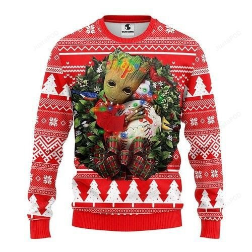 Mlb San Francisco Giants Skull Flower Ugly Christmas Sweater Adult 3D Funny Matching for family