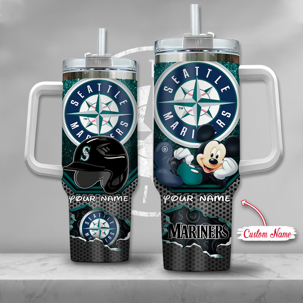 MLB Seattle Mariners Mickey Mouse Custom Stanley Cup 40 oz 30 oz Tumbler With HandleTVC2301138