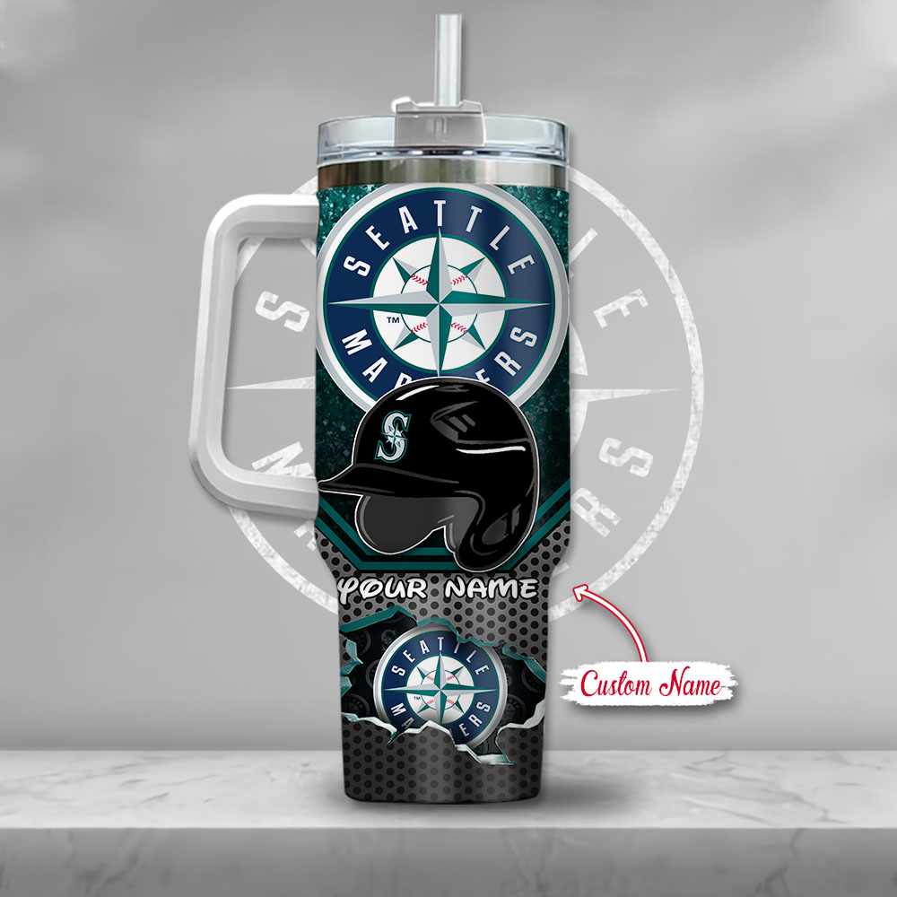 MLB Seattle Mariners Mickey Mouse Custom Stanley Cup 40 oz 30 oz Tumbler With HandleTVC2301138 - Image 3