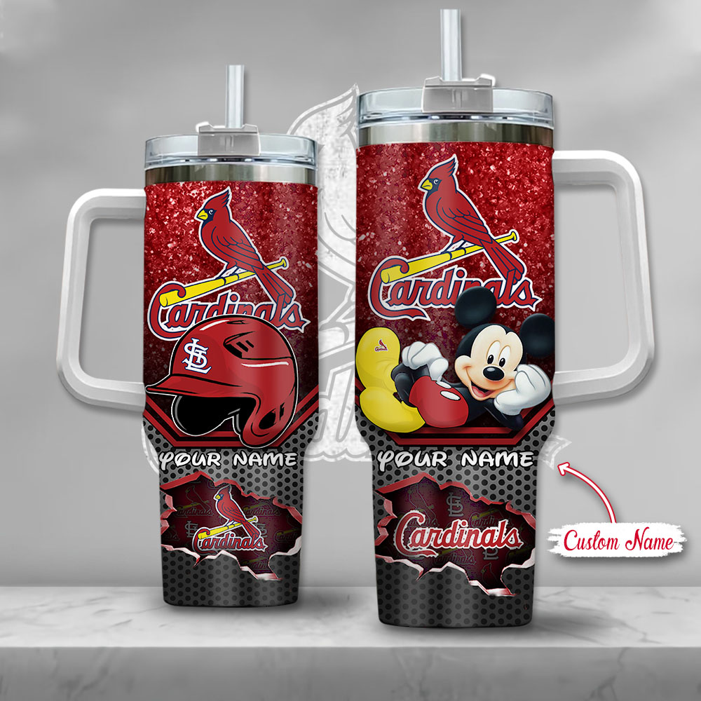 MLB St Louis Cardinals Mickey Mouse Custom Stanley Cup 40 oz 30 oz Tumbler With HandleTVC2301138