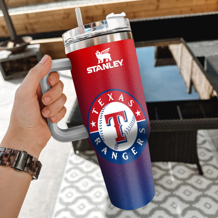 MLB Texas Rangers Custom Stanley Cup 40 oz 30 oz Tumbler With HandleTVC2301856