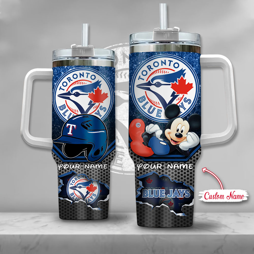 MLB Toronto Blue Jays Mickey Mouse Custom Stanley Cup 40 oz 30 oz Tumbler With HandleTVC2301139