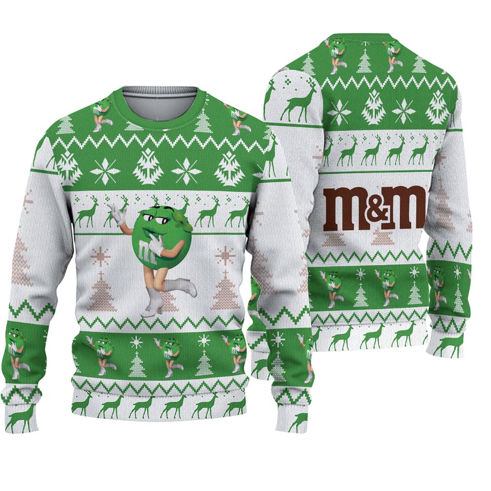 MnM Green Ugly Sweater
