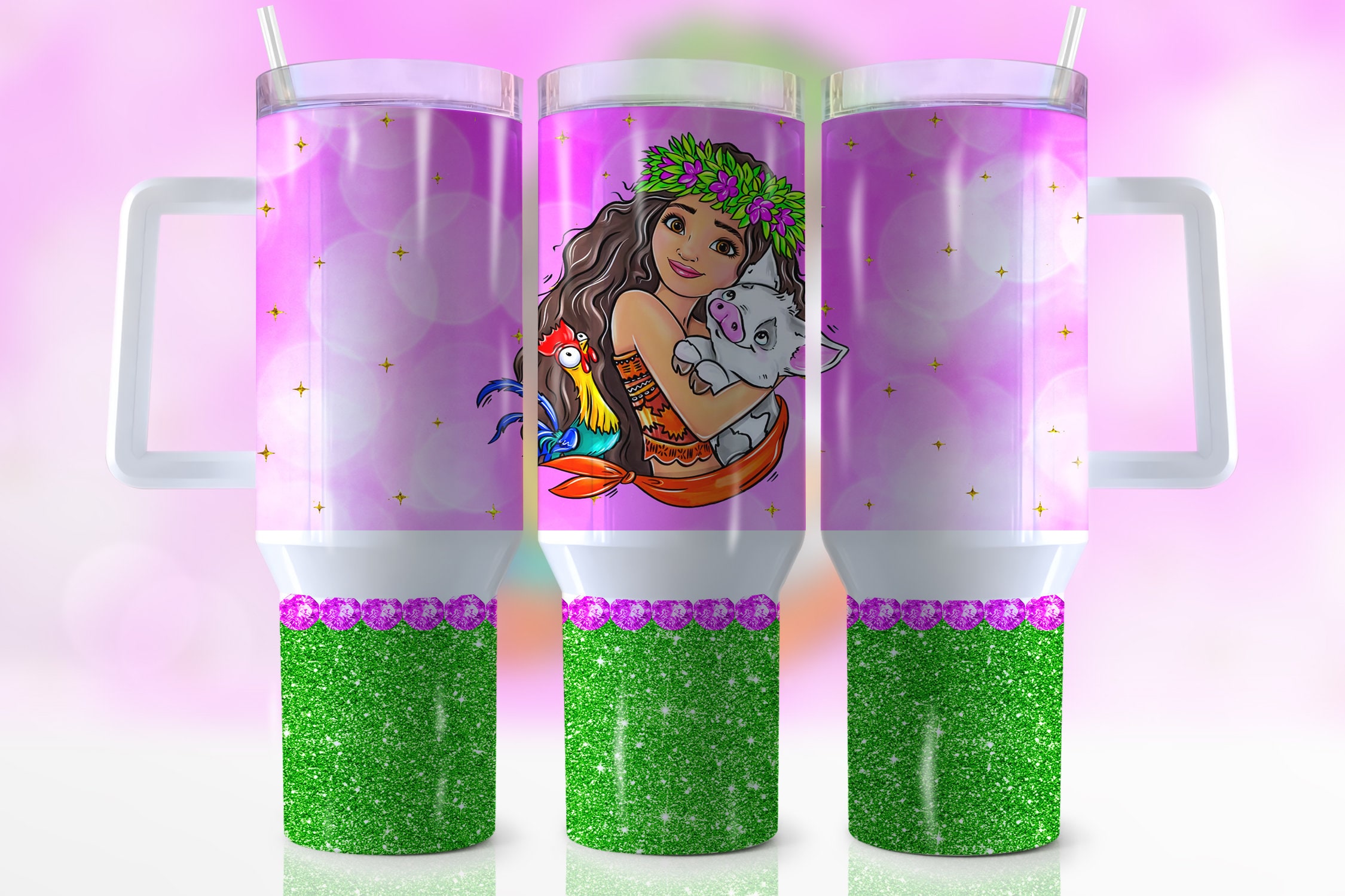 Moana Disney Cartoon Custom Stanley Cup 40 oz 30 oz Tumbler With HandleTVC2301942