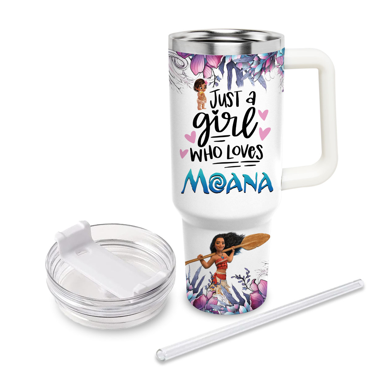 Moana Disney Princess Cartoon Custom Stanley Cup 40 oz 30 oz Tumbler With HandleTVC2301828 - Image 3