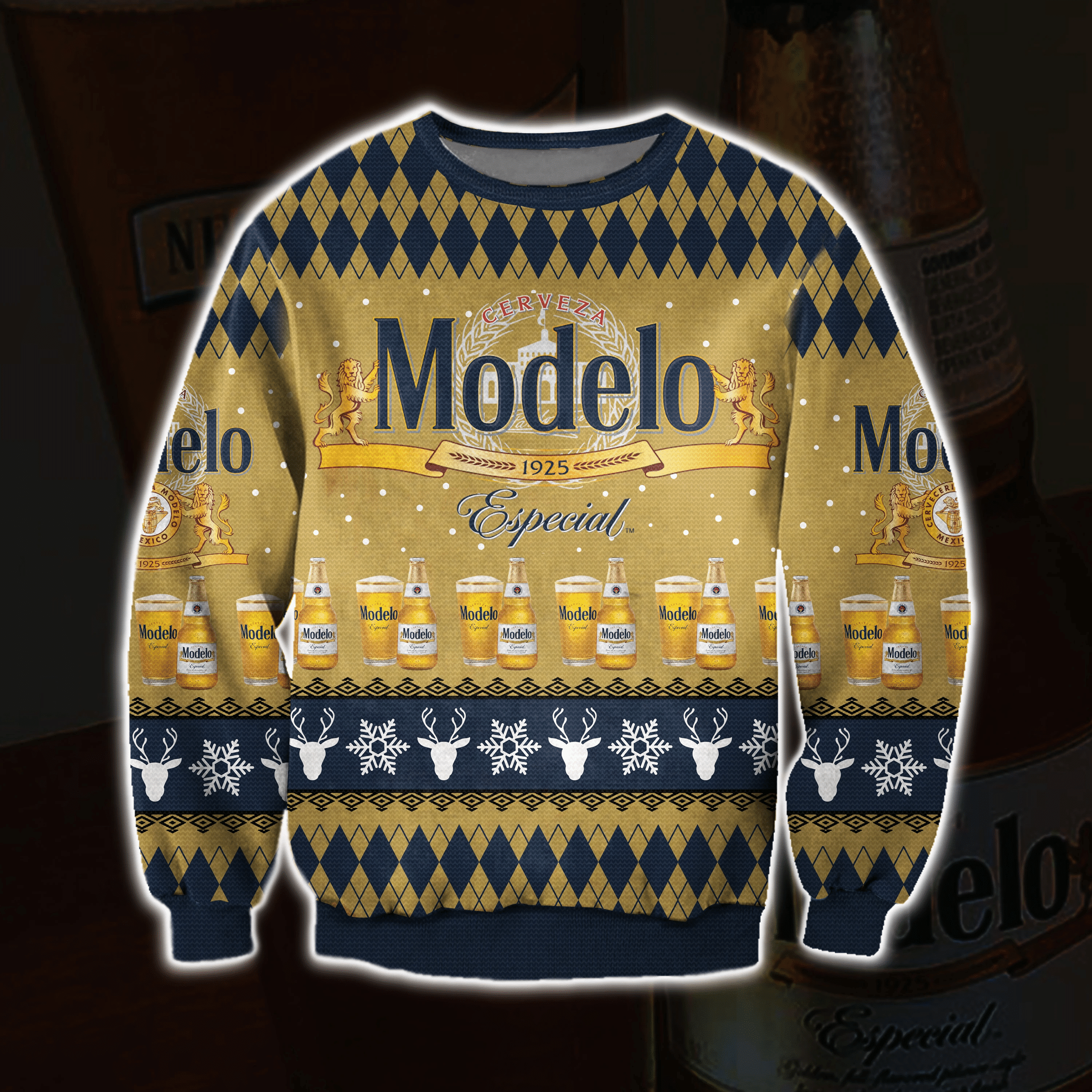 Modelo Especial Knitting Pattern 3D Print Ugly Christmas Sweater Adult 3D Funny Matching for family