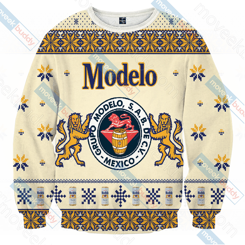 Modelo Version 3 Ugly Christmas Sweater Adult 3D Funny Matching for family