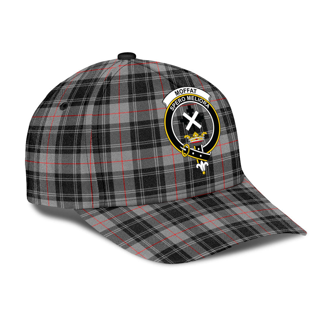 Moffat Modern Tartan Baseball Cap, Tartan Plaid Cap with Family Crest K23 Trucker Hats Custom Hats Gifts For Men & Women