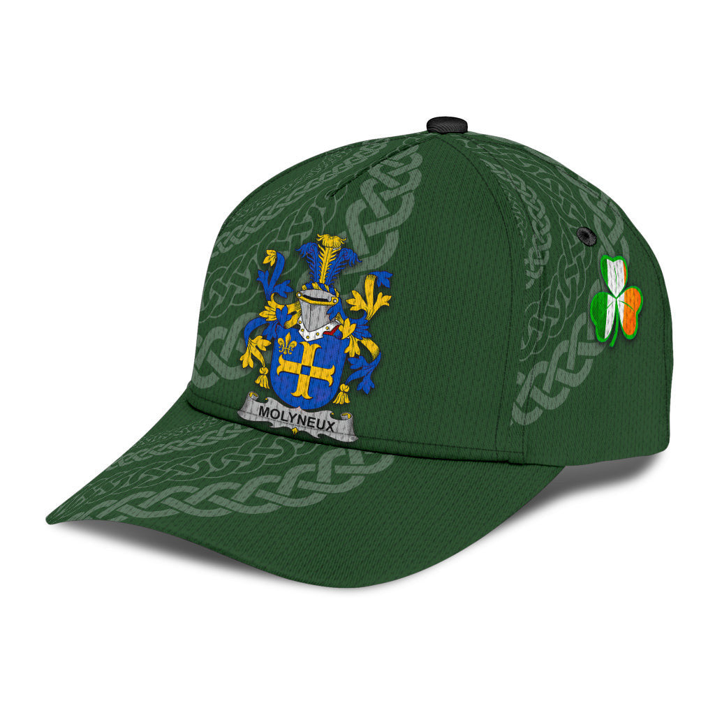 Molyneux Coat Of Arms - Irish Family Crest St Patrick's Day Hat Classic Cap Trucker Hats Custom Hats Gifts For Men & Women