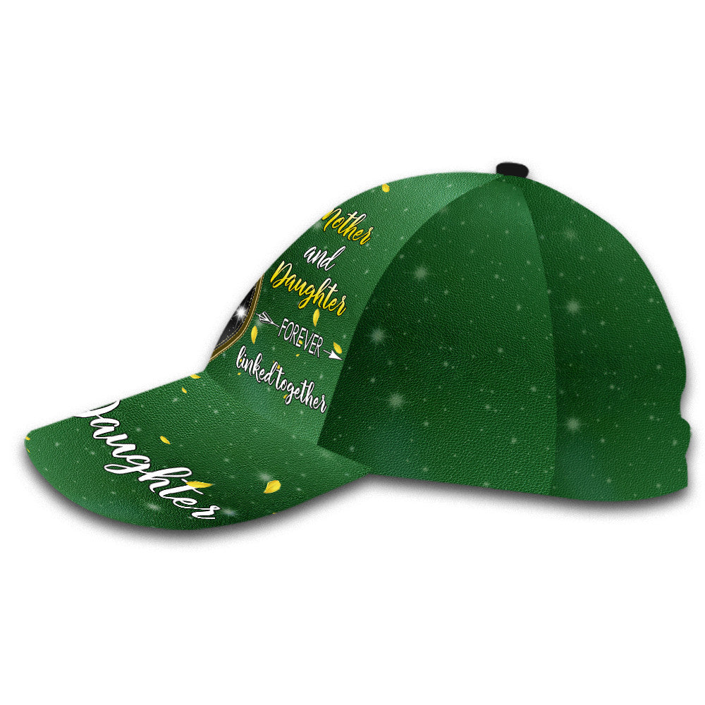 Mom And Daughter Forever Linked Together Customized Hat Classic Cap Trucker Hats Custom Hats Gifts For Men & Women