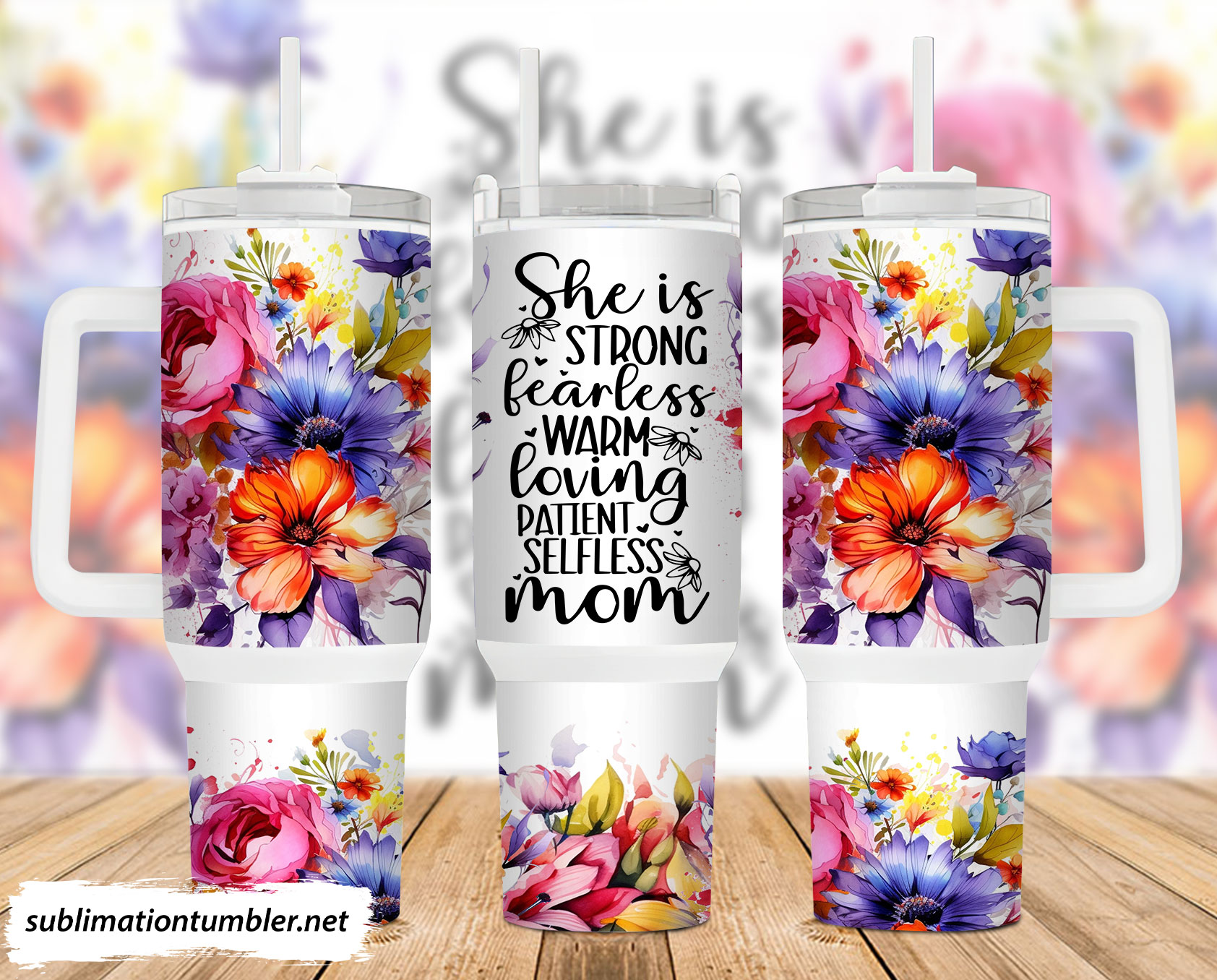 Mom Floral Custom Stanley Cup 40 oz 30 oz Tumbler With HandleTVC2301902