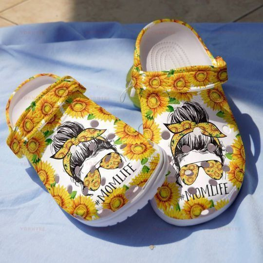 Mom Life Sunflowers 6 Girl Loves Sunflowers Gift For Lover Rubber clog Shoes Comfy Footwear