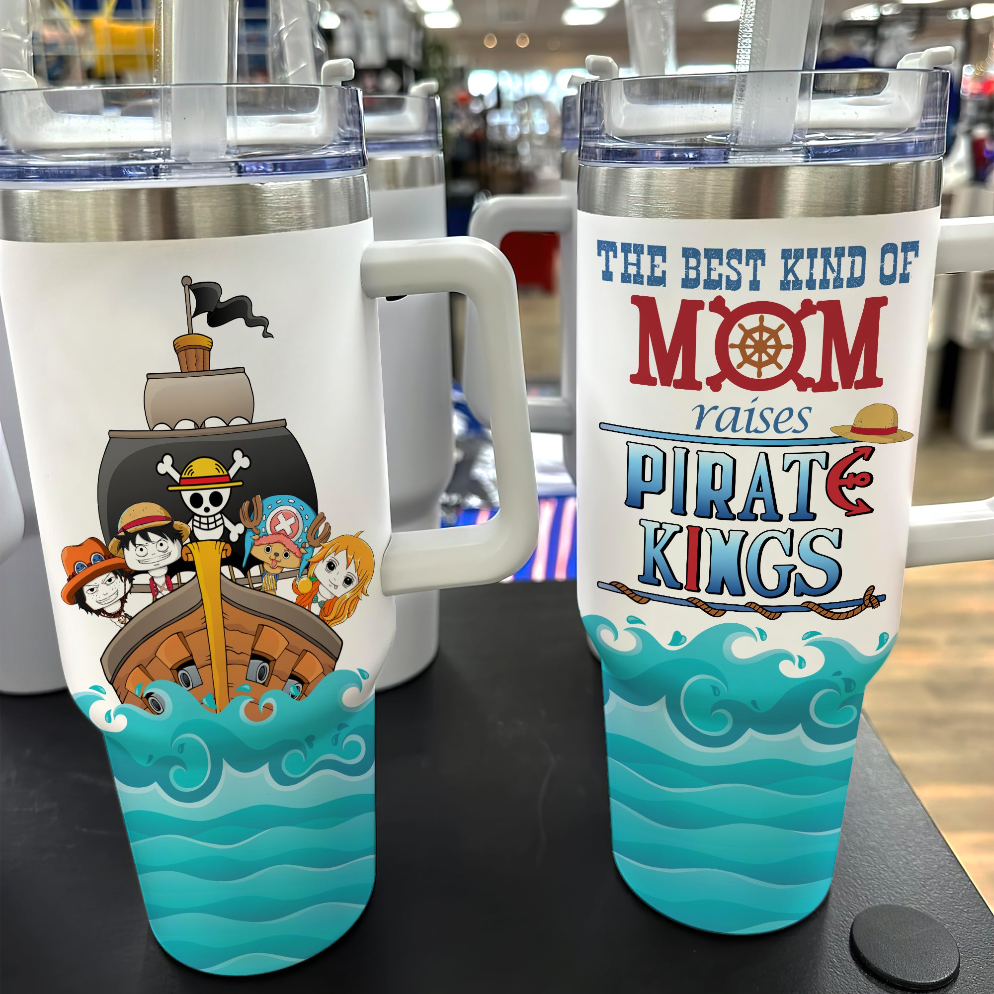 Mom Pirate King One Piece Anime Custom Stanley Cup 40 oz 30 oz Tumbler With HandleTVC2301764