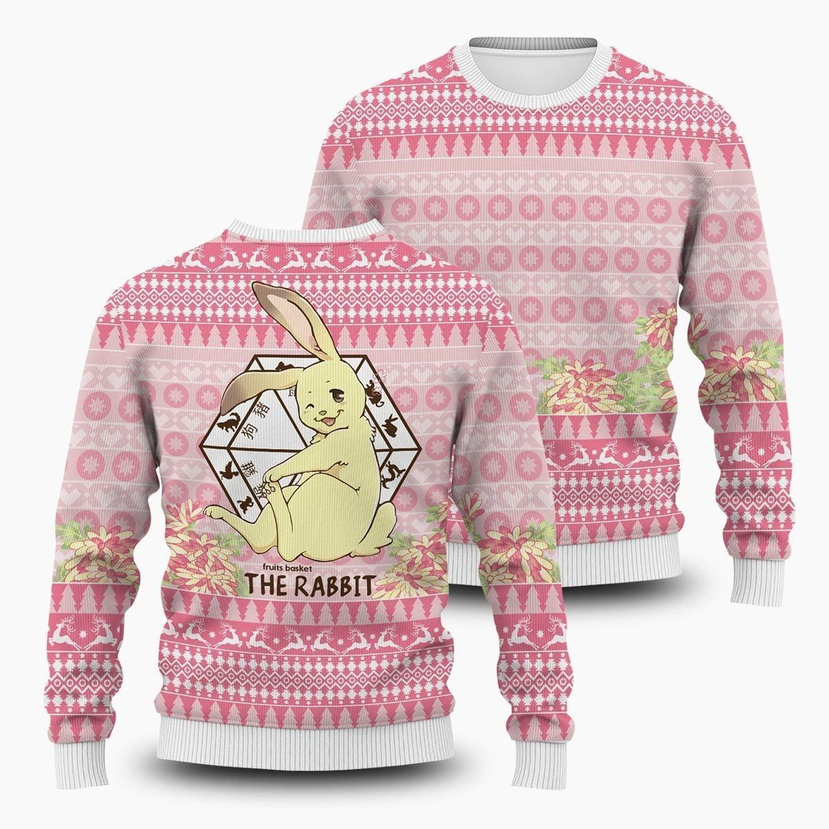 Momiji The Rabbit Ugly Christmas Sweater Adult 3D Funny Matching for family