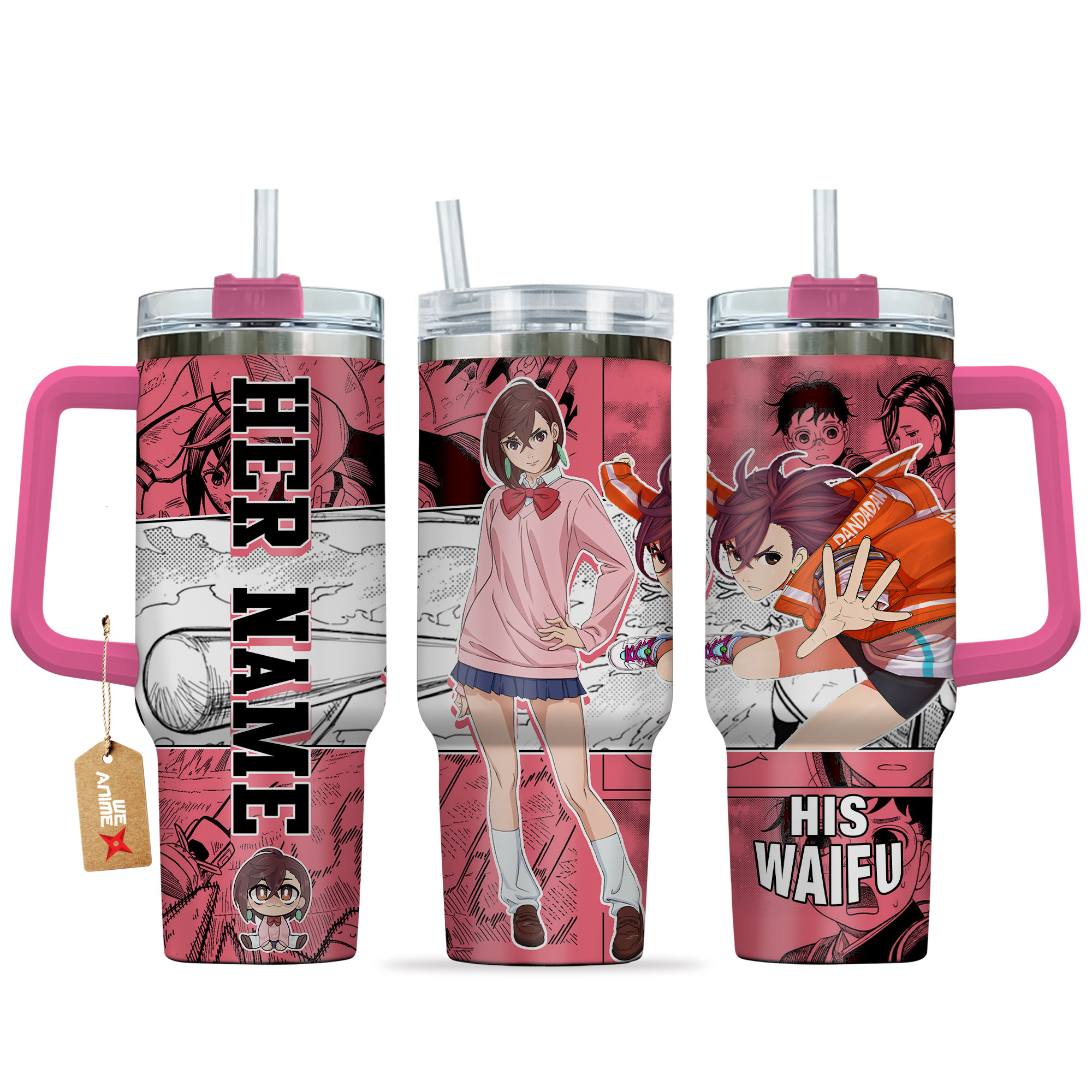 Momo Ayase Dandadan Anime Custom Stanley Cup 40 oz 30 oz Tumbler With HandleTVC2301137