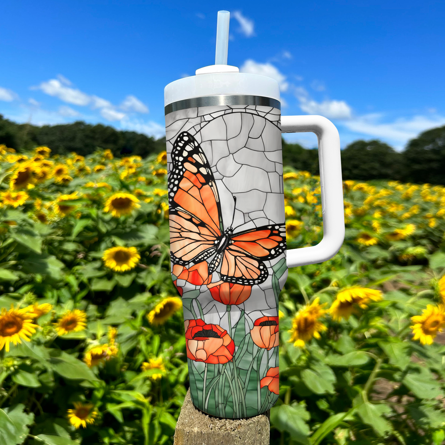 Monarch Butterfly Custom Stanley Cup 40 oz 30 oz Tumbler With HandleTVC2301730