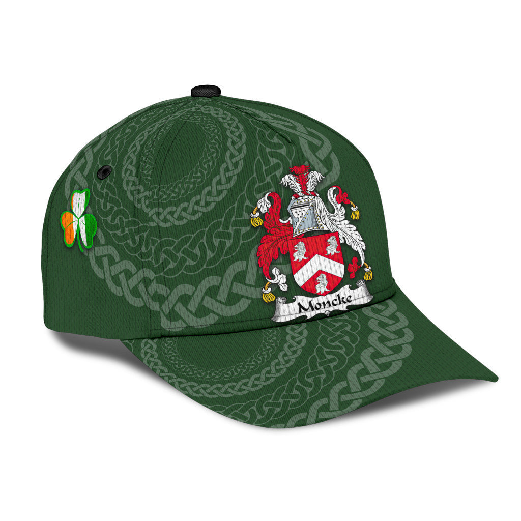 Moncke Coat Of Arms - Irish Family Crest St Patrick's Day Hat Classic Cap Trucker Hats Custom Hats Gifts For Men & Women