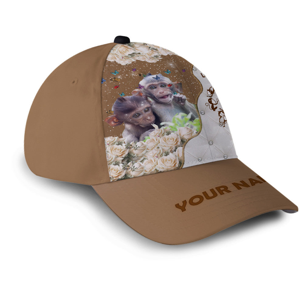 Monkey Customized Hat Classic Cap Trucker Hats Custom Hats Gifts For Men & Women