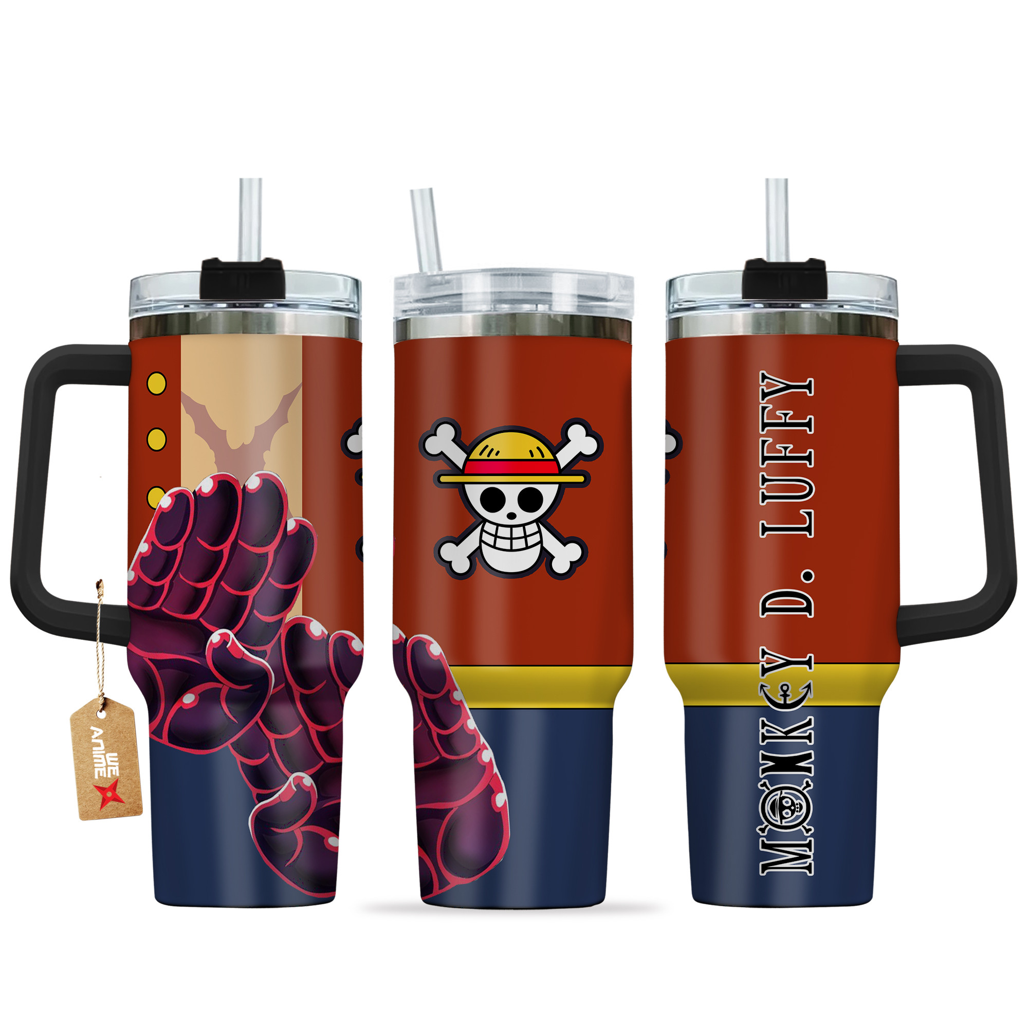 Monkey D. Luffy Gear 4 One Piece Anime Custom Stanley Cup 40 oz 30 oz Tumbler With HandleTVC2301137
