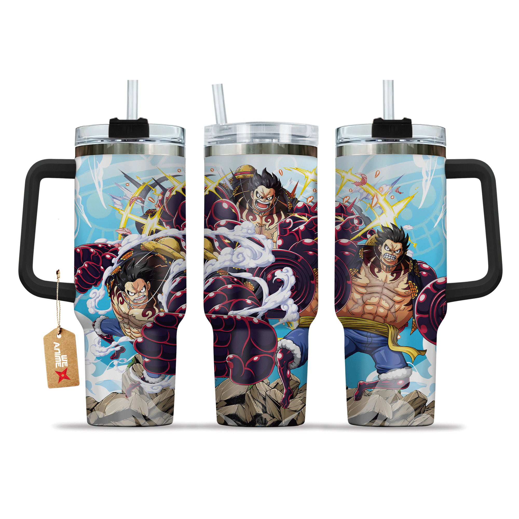 Monkey D. Luffy Gear 4 One Piece Anime Custom Stanley Cup 40 oz 30 oz Tumbler With HandleTVC2301208