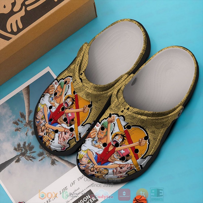 Monkey D. Luffy One Piece Anime Crocs Crocband Clogs Shoes Comfortable For Men Women and Kids