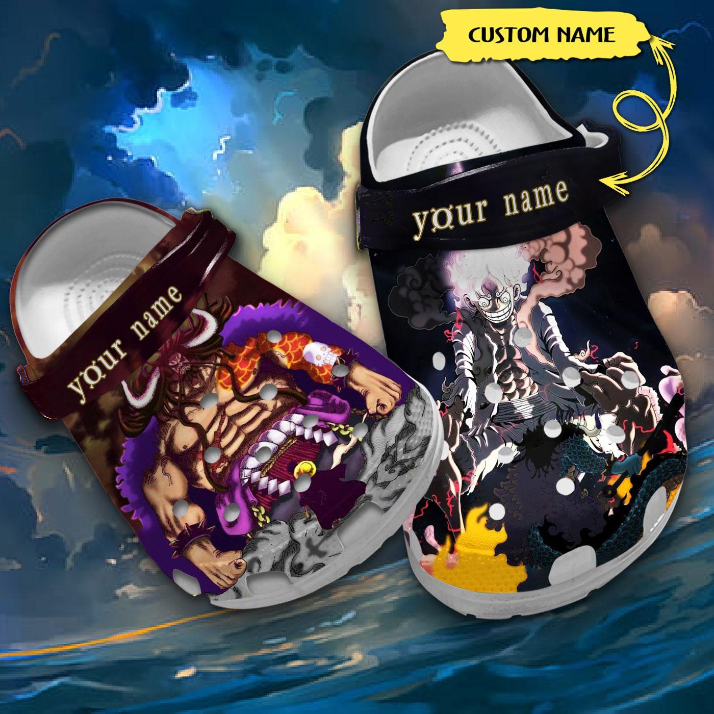 Monkey D. Luffy One Piece Anime Crocs Crocband Clogs Shoes Comfortable For Men Women and Kids