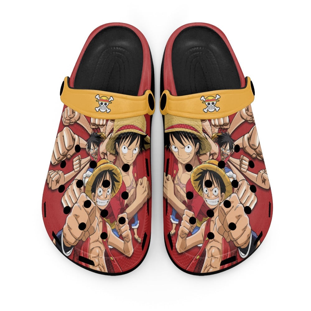 Monkey D. Luffy One Piece Anime Crocs Crocband Clogs Shoes Comfortable For Men Women and Kids