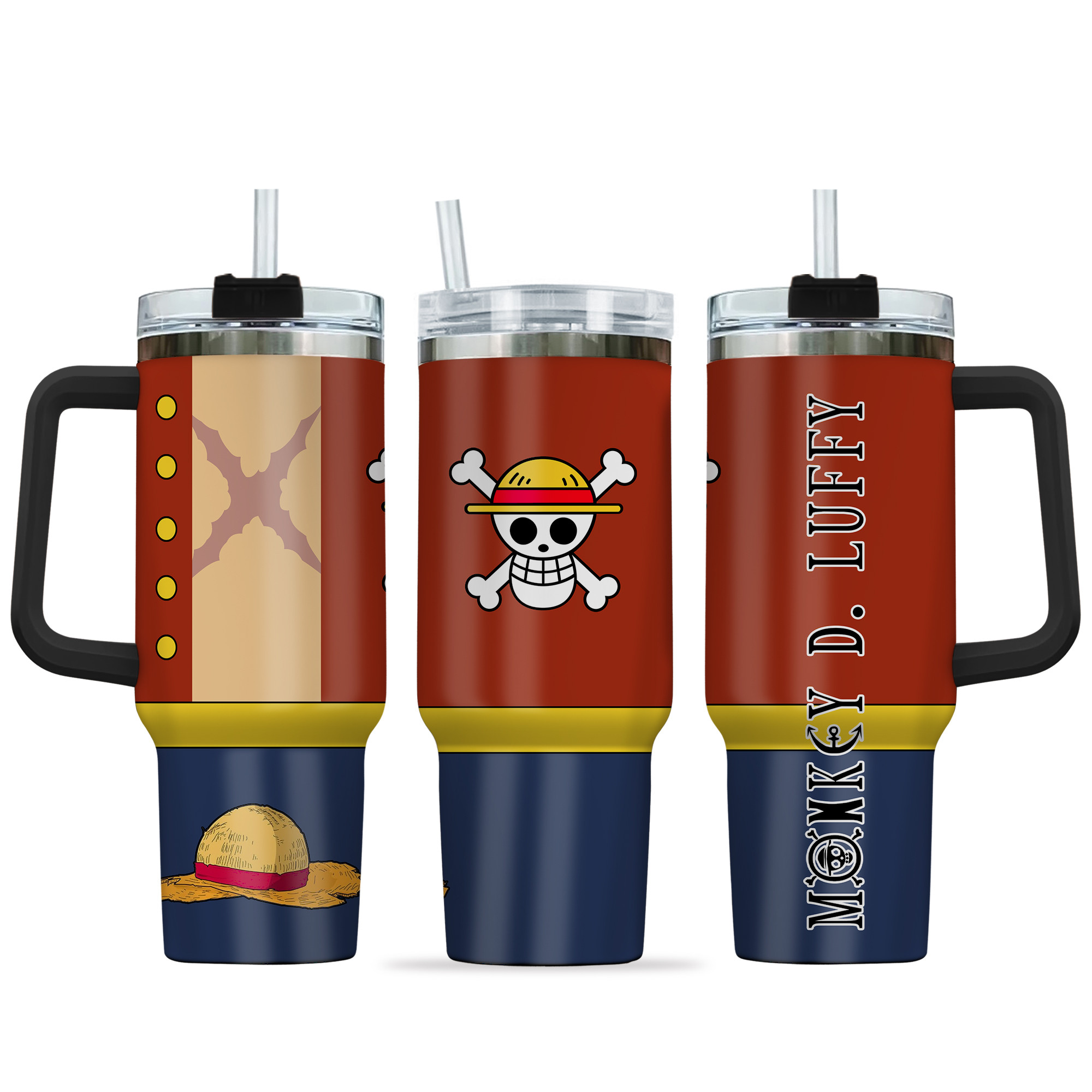 Monkey D. Luffy One Piece Anime Custom Stanley Cup 40 oz 30 oz Tumbler With HandleTVC2301141