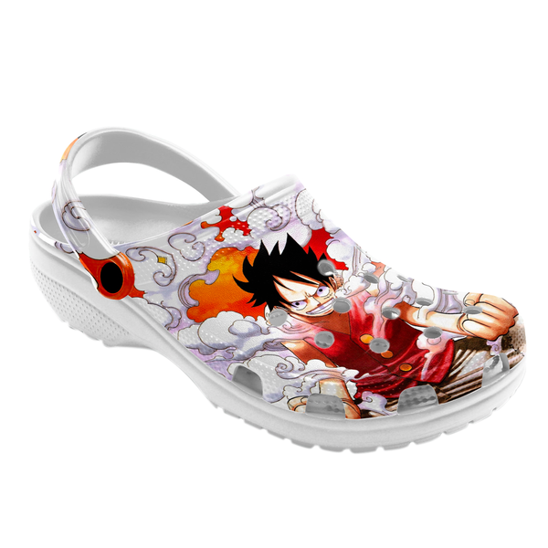 Monkey D. Luffy One Piece Gear 5 Anime Crocs Crocband Clogs Shoes Comfortable For Men Women and Kids - Image 2