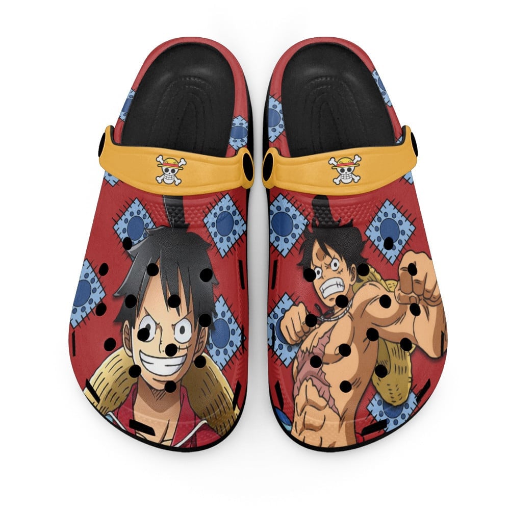 Monkey D. Luffy Wano Arc One Piece Anime Crocs Crocband Clogs Shoes Comfortable For Men Women and Kids