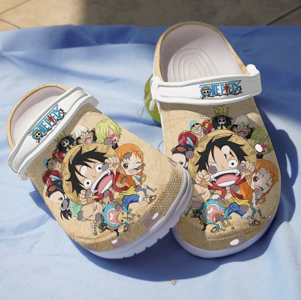 Monkey D.Luffy One Piece Anime Crocs Clogs Shoes Crocband Comfortable For Men Women