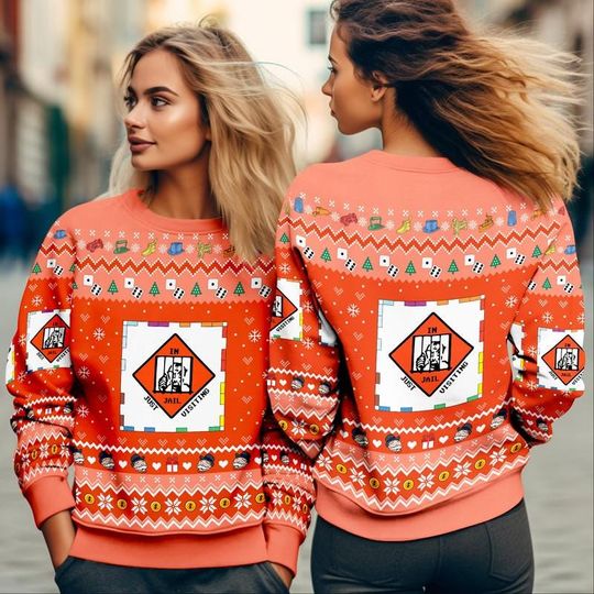 Monopoly Game Christmas Ugly Sweater, Monopoly Board Game Christmas Sweatshirt, - Image 10
