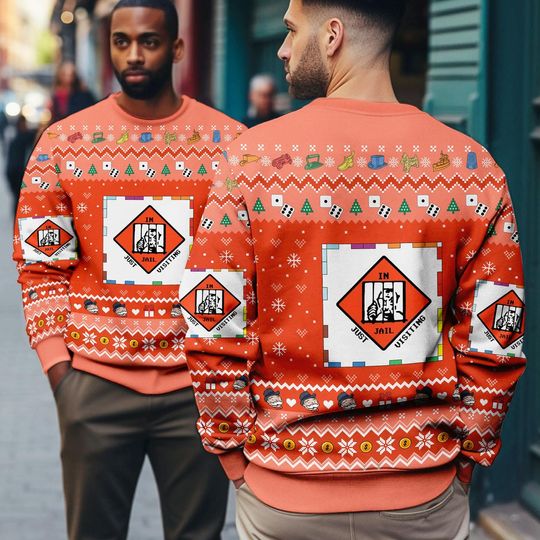 Monopoly Game Ugly Christmas Sweater, Monopoly Board Game Christmas Ugly Sweatshirt - Image 15