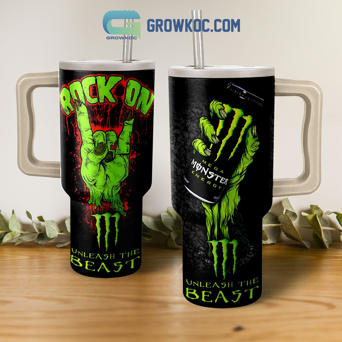 Monster Energy Custom Stanley Cup 40 oz 30 oz Tumbler With HandleTVC2301848