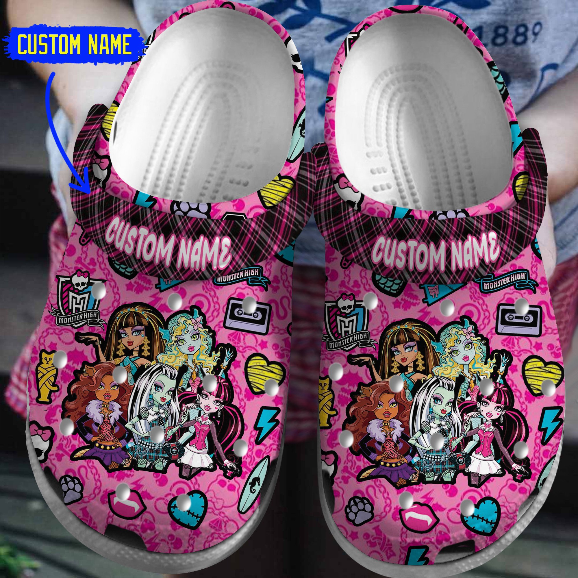 Monster High TV Series Crocs Crocband Clogs Shoes Comfortable For Men Women and Kids
