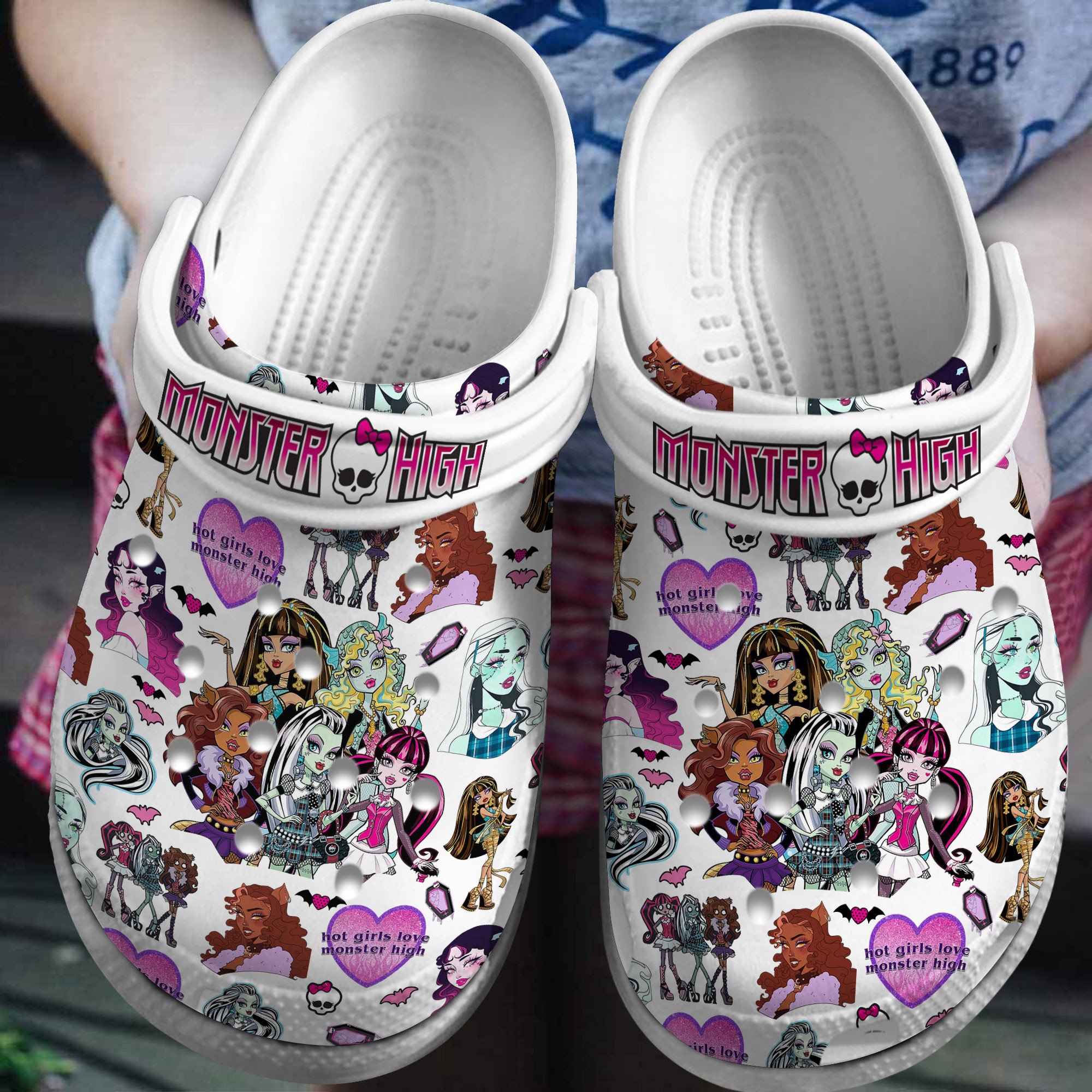 Monster High TV Series Crocs Crocband Clogs Shoes Comfortable For Men Women and Kids