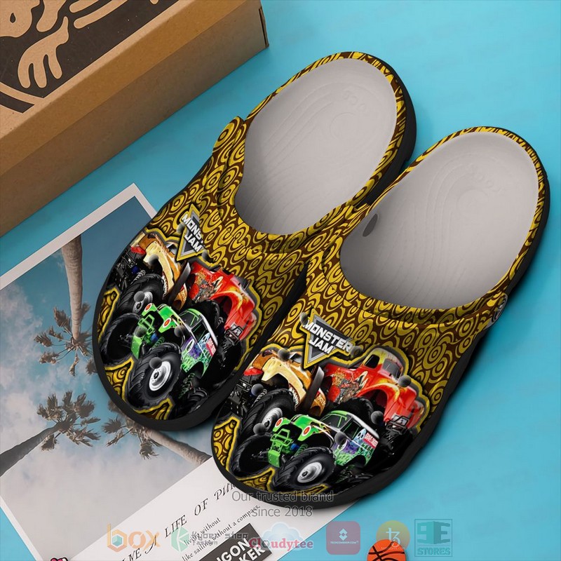 Monster Jam Crocs Crocband Clogs Shoes Comfortable For Men Women and Kids