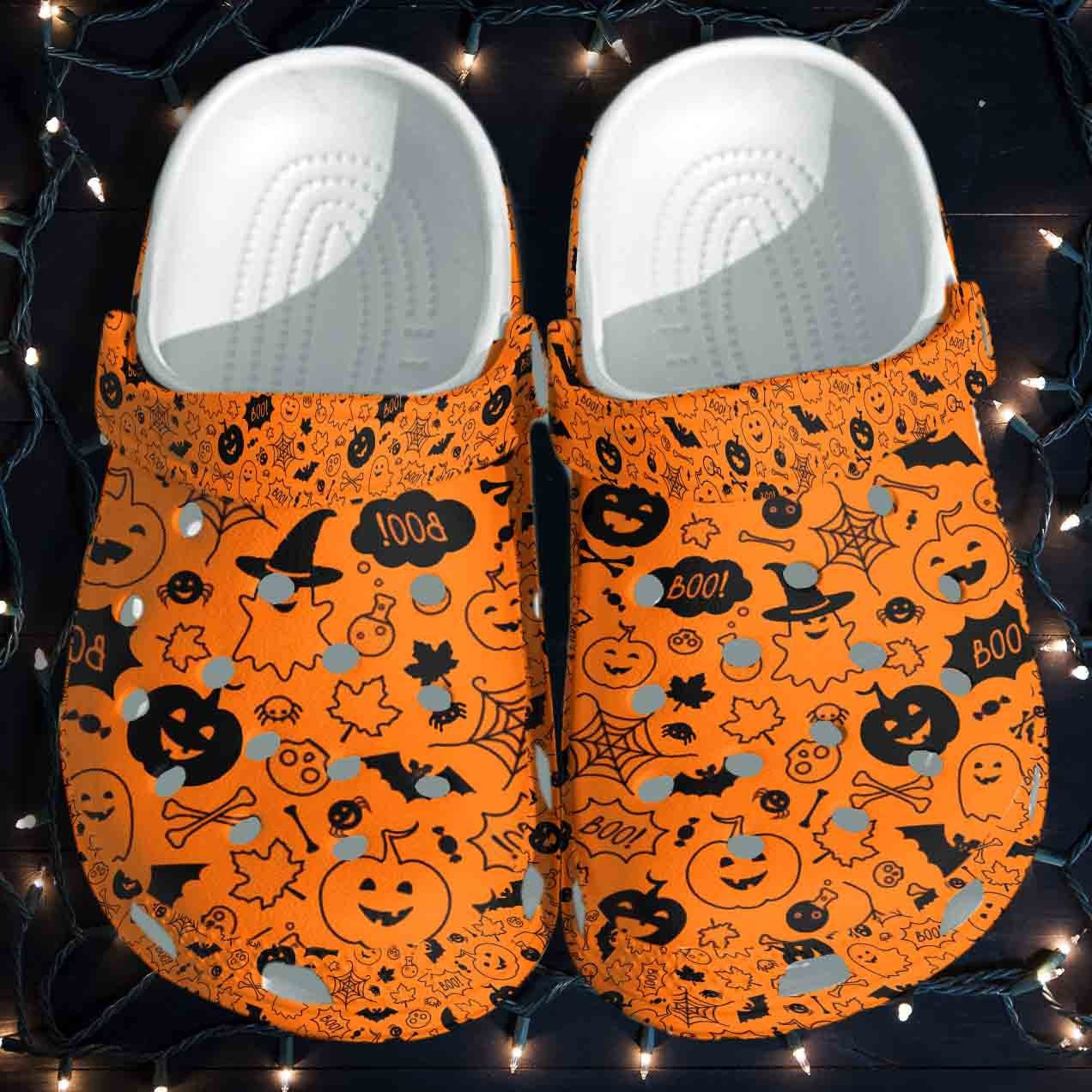 Monsters Ghost Halloween Shoes Crocband Clogs Gift For Kids