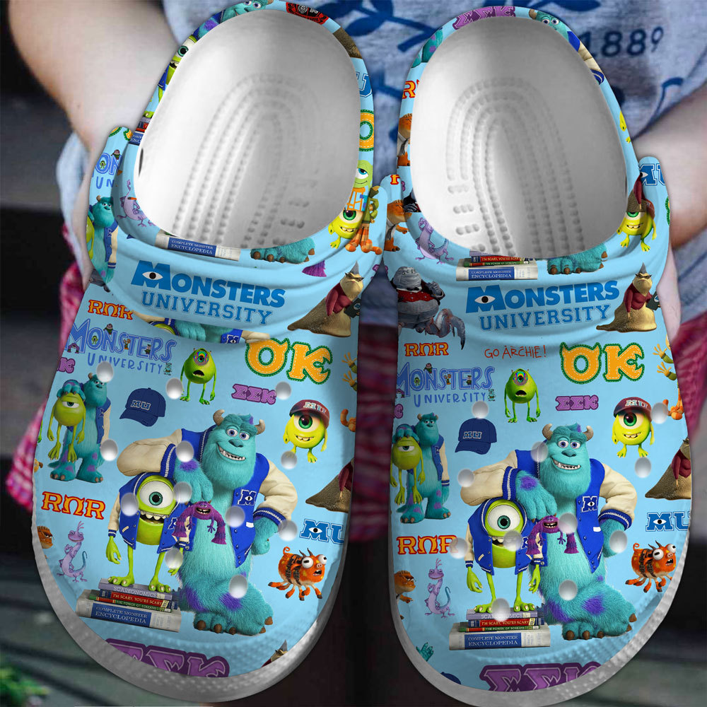 Monsters University Movie Crocs Crocband Clogs Shoes Comfortable For Men Women and Kids