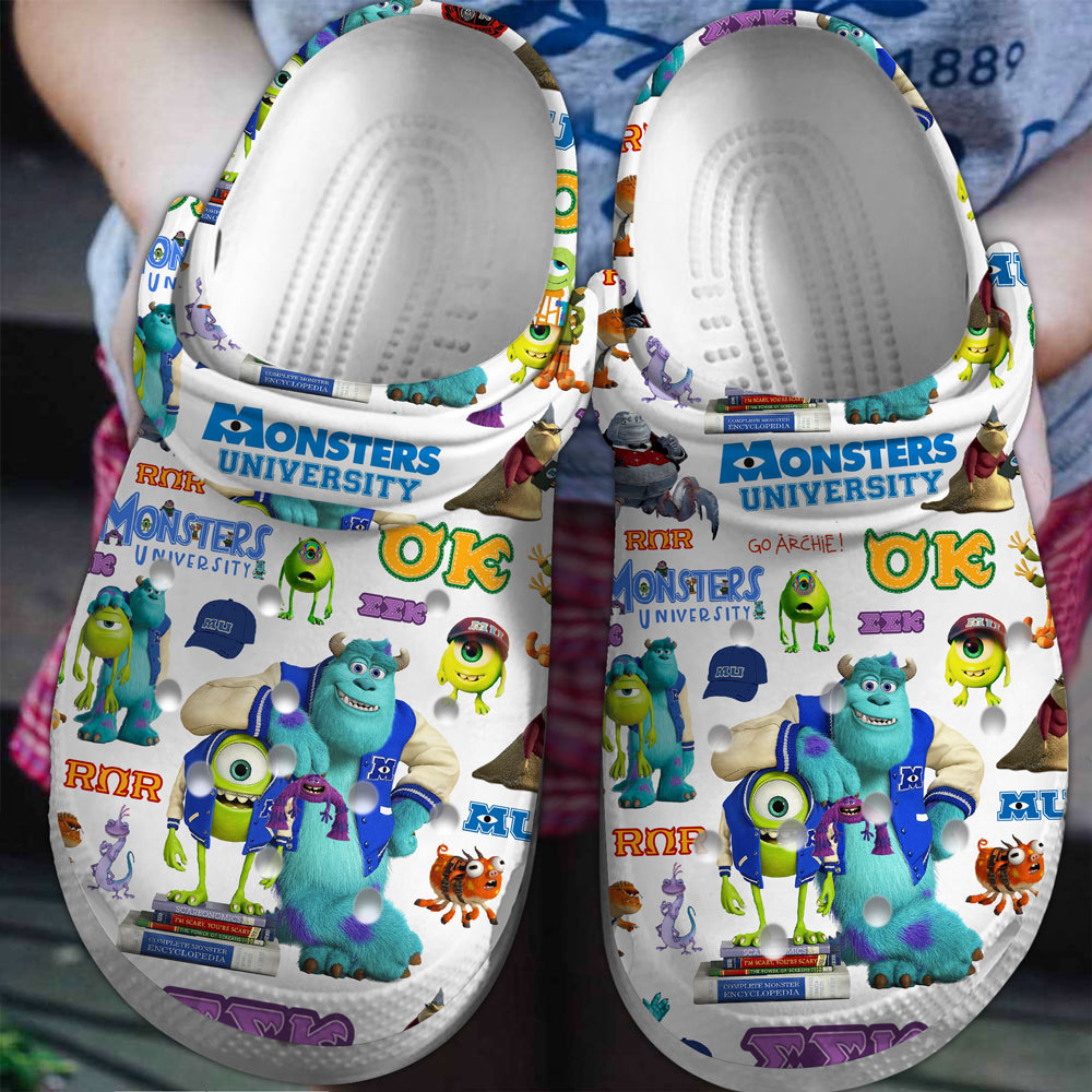 Monsters University Movie Crocs Crocband Clogs Shoes Comfortable For Men Women and Kids