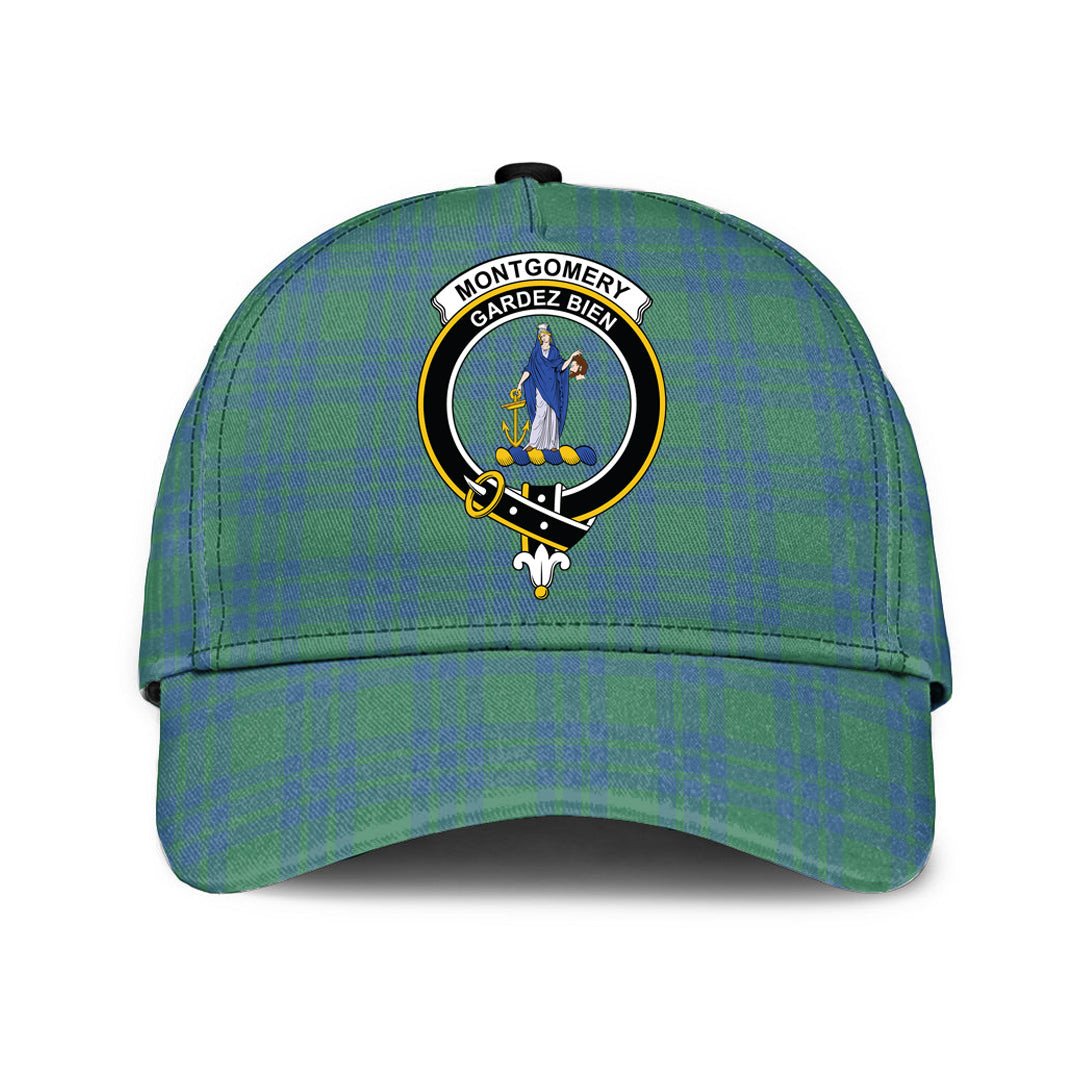 Montgomery Ancient Tartan Baseball Cap, Tartan Plaid Cap with Family Crest K23 Trucker Hats Custom Hats Gifts For Men & Women