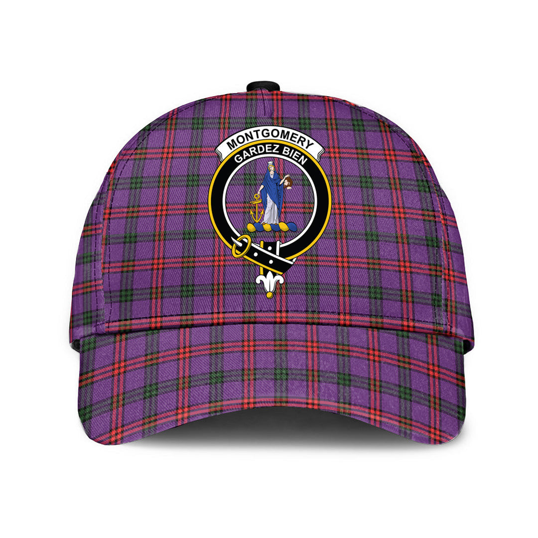 Montgomery Modern Tartan Baseball Cap, Tartan Plaid Cap with Family Crest K23 Trucker Hats Custom Hats Gifts For Men & Women