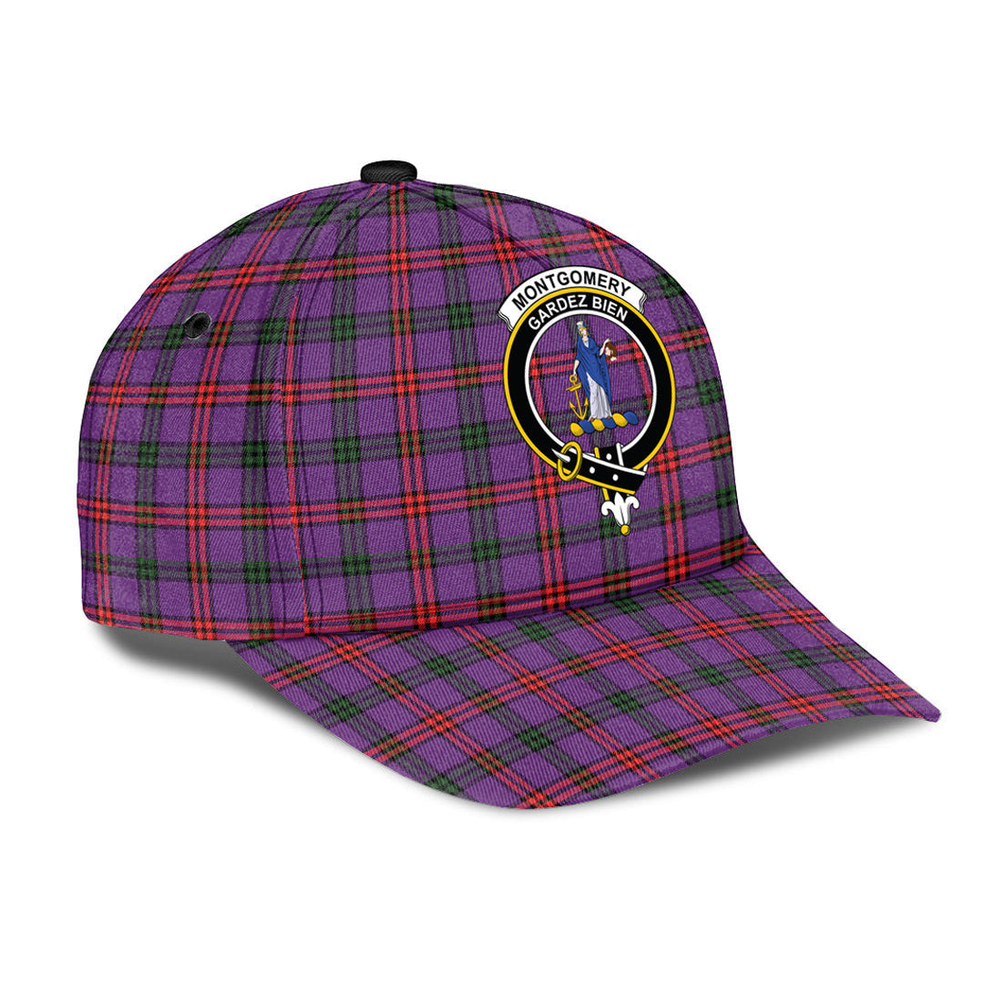 Montgomery Modern Tartan Baseball Cap, Tartan Plaid Cap with Family Crest K23 Trucker Hats Custom Hats Gifts For Men & Women